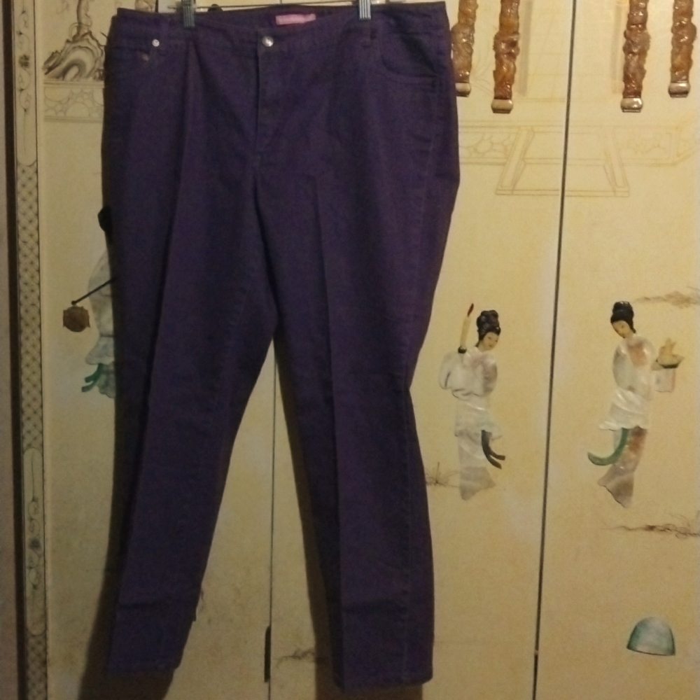 Woman Within Purple Pants
